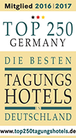 Auszeichnung Top 250 Tagungshotels Auszeichnung Top 250 Tagungshotels